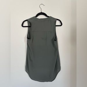 Olive Green sleeveless blouse